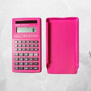 Pink Casio fx-260 Solar Fraction Calculator